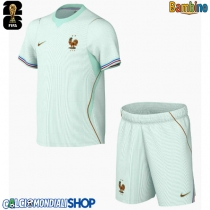 Maglie da calcio Francia Seconda Maglia Bambino Mondiali 2026  Manica Corta (+ Pantaloni corti)
